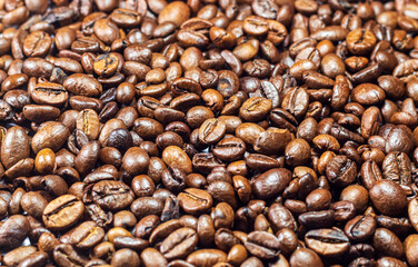 Coffee beans, texture, pattern, background