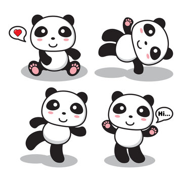 style expressions of panda set collection