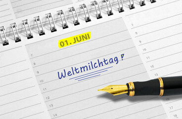 01. Juni,  Weltmilchtag