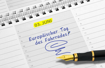 3. Juni, Europäischer Tag des Fahrrades