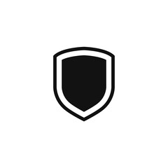 shield flat icon vector illustration