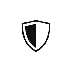 shield flat icon vector illustration