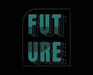 Modern vector illustration, future fashion style, perfect for T-shirts, clothes, hoodies and other clothing designs