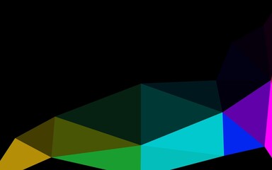 Fototapeta premium Light Multicolor, Rainbow vector low poly layout.