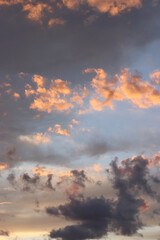 Fototapeta premium beautiful evening sky with clouds