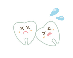 Tooth character illustration. Dentist . dental clinic