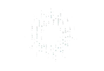 Light Green, Yellow vector pattern with crystals, rectangles.