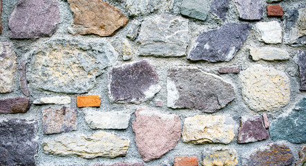 Fragment of a wall from a chipped stone
