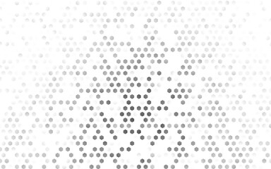 Light Silver, Gray vector background with hexagons.