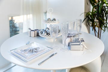 table setting for a dinner