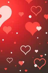 Abstract love illustration. Valentine's day concept. Romantic background.
