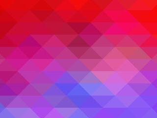 Obraz premium Triangular pixelation. Multi-colored pixel background. The texture consisting of multi-colored triangles.