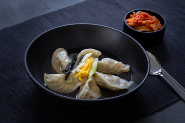 Korean Dumpling Soup which is called MandutGuk