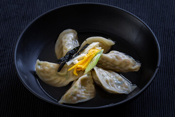 Korean Dumpling Soup which is called MandutGuk