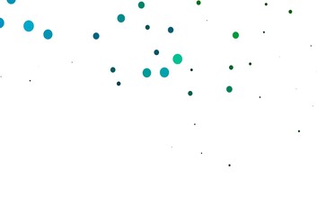Light Blue, Green vector background with bubbles.