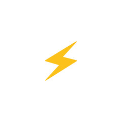 Lightning vector isolated icon illustration