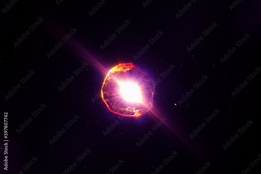 Canvas Prints neutron star in space. elements of this image were furnished by nasa.