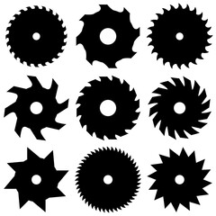 Saw icon, logo isolated on white background