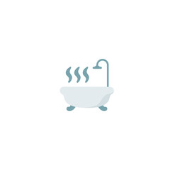 Bath vector isolated icon illustration. Bathtub icon