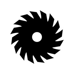 Saw icon, logo isolated on white background