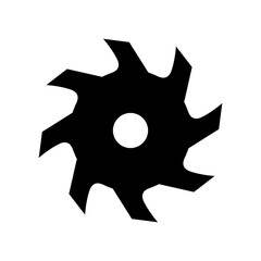 Saw icon, logo isolated on white background