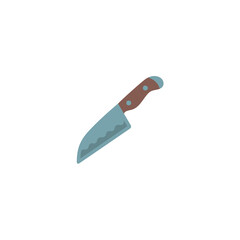 Kitchen knife vector isolated icon illustration. Kitchen knife icon
