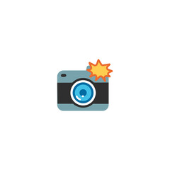 Photo camera vector isolated icon illustration. Camera icon