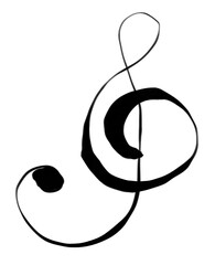 シンプルなト音記号