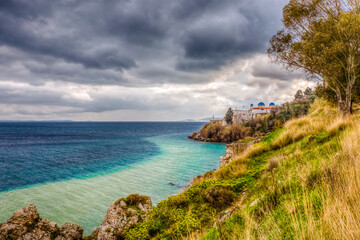 Fototapeta na wymiar Coast of Chios Island