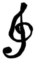 シンプルなト音記号