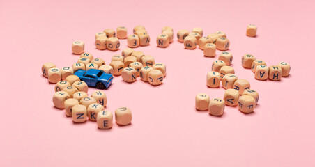 PPP Paycheck Protection Program as SBA loan on uniform background.