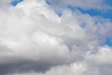 The Sky Is Blue With Lush Clouds Summer Spring Autumn Winter