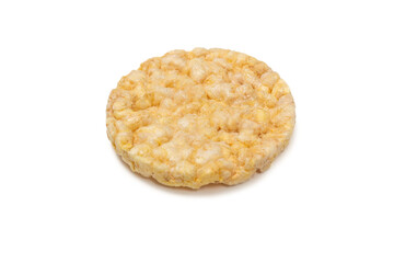 Rice wafer isolated on white background.