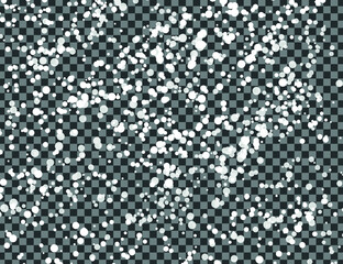 Vector heavy snowfall. Snow flakes, snow background. Falling christmas.