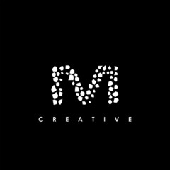 M Letter Initial Logo Design Template Vector Illustration	
