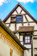 Fototapeta na wymiar historic half-timbered house in germany