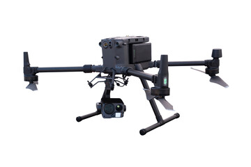 Industrial drone isolated on white background