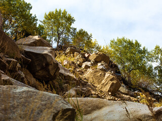 rocks in the mountains