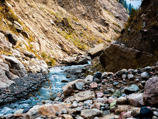 rocks in the river