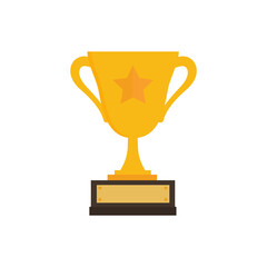 First prize gold trophy icon,prize gold trophy, winner, first prize, vector illustration and icon