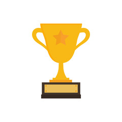 First prize gold trophy icon,prize gold trophy, winner, first prize, vector illustration and icon
