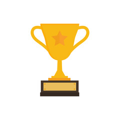 First prize gold trophy icon,prize gold trophy, winner, first prize, vector illustration and icon