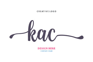 KAC lettering logo is simple, easy to understand and authoritative