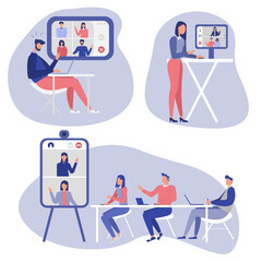 Set of web conference