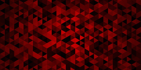 Black Red Triangular Abstract Background
