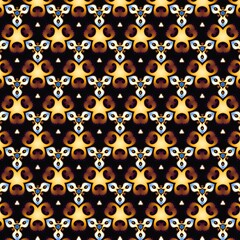 Kaleidoscope pattern made illustration from any geometrical shape for creative design background. illustration