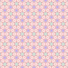 Kaleidoscope pattern made illustration from any geometrical shape for creative design background. illustration