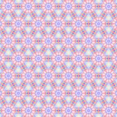 Kaleidoscope pattern made illustration from any geometrical shape for creative design background. illustration