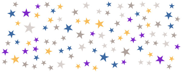 Obraz premium Colorful star pattern background for wide banner. Vector illustration design for presentation, banner, cover, web, flyer, card, poster, wallpaper, texture, slide, magazine, and powerpoint.