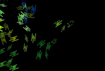 Dark Blue, Yellow vector backdrop with long lines.